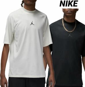 NIKE★Dri-FIT Sport ジョーダン モックネック 半袖 Tシャツ 黒