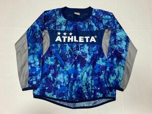 athleta アスレタ 140 子供用 ナイロン ピステ ナイロンジャケット 子供 キッズ ジュニア ロゴ プリント サッカー