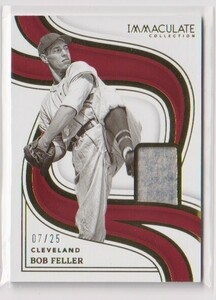 2023 Panini Immaculate Bob Feller Jersey card #07/25