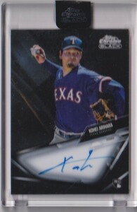 2021 Topps Chrome Black 有原航平 Texas RC 直筆サインカード Autograph card