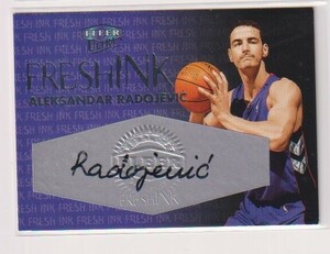 1999-00 Fleer Ultra Aleksandar Radojevic Raptors Fresh INK Autograph card