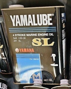 ヤマハ　4サイクル4L缶　マリンオイル　YAMALUBE SL4-M ジェットスキー　マリーンオイル　ヤマルーブ　未使用保管品