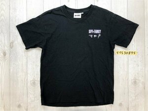 SPY×FAMILY スパイファミリー レディース アーニャプリント 半袖Tシャツ L 黒