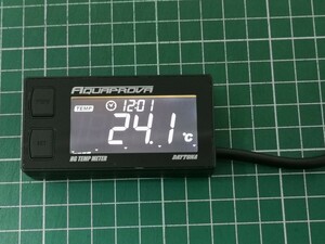 【1円スタート】デイトナ AQUAPROVA バイク用 油温/水温/電圧計 デジタル 防水 バックライト HGシリーズ【訳アリ】追加メーター