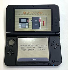 小樽店【中古品】4-8 任天堂 3DSLL SPRー001 ブルー×ブラック 本体のみ 充電器無し 初期化済み 簡易動作確認済み