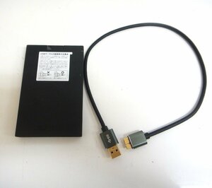  Takasaki shop [ secondhand goods ]r5-29 Buffalo BUFFALO PG1.0U3-B/NL 1TB attached outside SSD cable attaching simple operation verification ending the first period . ending. 