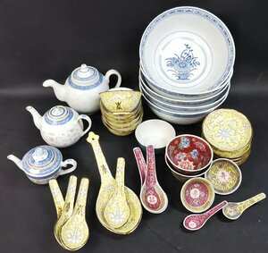 * large amount China tableware various together . virtue . etc. teapot / hot water ./ cup / plate / Chinese milk vetch etc. * Saitama Toda shop 