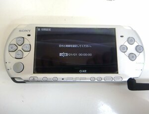 高崎店【ジャンク】4-62 SONY PSP-3000 プレイステーションポータブル バッテリー無し 本体 32MB ４GB セット 動作確認済み 初期化済