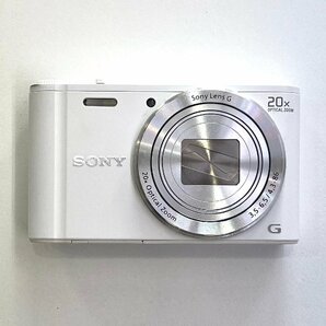 小樽店【現状品】4-2 SONY デジタルカメラ ホワイト DSC-WX350 動作未確認 本体端傷あり バッテリー、カメラケース付属の画像1