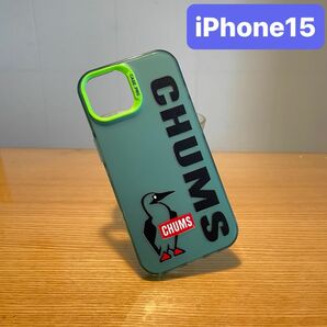 新品★iPhone15★iPhoneケース　スマホケース　保護カバー　カツオドリ　ペンギン　グリーン　人気