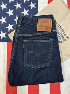 未使用 米国製 1944年 大戦モデル LEVI'S 501XX S501XX 44401-0068 W31 L34 リジッド ホワイトオーク 正規品 LVC 糊落とし