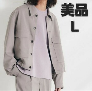 H6609 WYM LIDNM ウィムバイリドム PE W-POCKET WIDE BLOUSON ダブルポケットワイドブルゾン