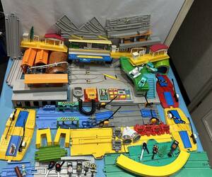  Plarail scene parts parts big station vehicle pra Kids rail roadbed tunnel station .. cut large amount set sale Takara Tommy (13)