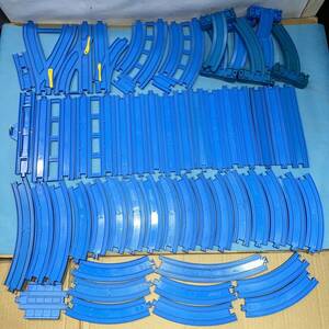  Plarail rail large amount summarize direct line bending line sloping road bending line Stop Y character Point Turn out . line rail etc. large amount set sale (13)80