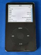 レアな5.5世代 Wolfson たっぷりApple 256GB SSD 搭載 A1136 MA446J iPod classic シリアルJ05441XOUKN 動作品 ブラック _画像3