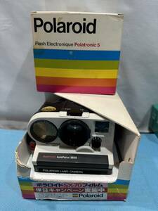 未使用長期保管品 ポラロイド SUPERCOLOR Auto Focus 3500/インスタントカメラ/POLAROID 昭和レトロ & フラッシュ Flash Polatronic 5