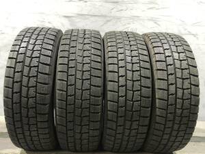 ★保管袋付★(5B130) 185/60R15 84Q DUNLOP WM01 2018-3，2019-1年式 4本 スタッドレスタイヤ 送料無料 ヴィッツ フィットなどに