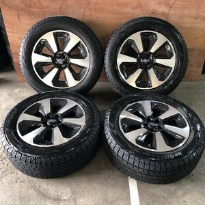 ★保管袋付★(WW6A008)スバル純正 17 x 7J 5穴 100 + YOKOHAMA ice GUARD G075 225/60R17 99Q 2017年 スタッドレス 冬タイヤ