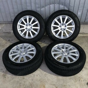 ★保管袋付★(WW6B009)Tirado 17 x 7J 5穴 114.3 + BRIDGESTONE BLIZZAK VRX3 225/60R17 99Q 2021年 スタッドレス 冬タイヤ 送料無料