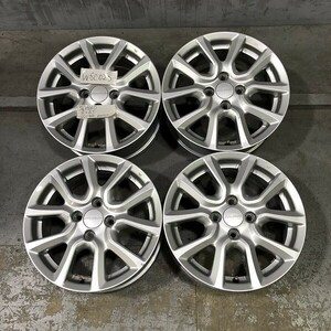 フィット シャトル 15インチ アルミホイール(W6C023)15x6J Modulo オフセット50 4穴 PCD100 ハブ56