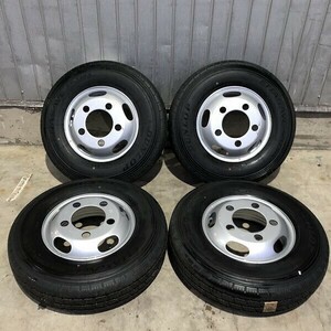 法人宛限定(4I080-3)KWC 15x5J 5穴 208 + DUNLOP SPLT38A 195/85R15 113/111L LT 2020年 夏タイヤ 送料無料