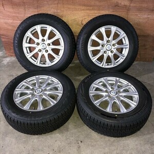 アルミホイール付(WW6A030)NEXTA 15 x 6J 5穴 114.3 + BRIDGESTONE BLIZZAK VRX2 195/65R15 91Q 2022年 スタッドレス 冬タイヤ 送料無料