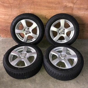 アルミホイール付(WW6A026)VIOLENTO 15 x 6J 4穴 100 + YOKOHAMA ice GUARD iG60 185/60R15 84Q 2022年 スタッドレス 冬タイヤ 送料無料