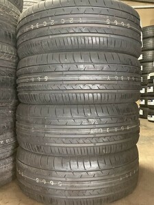 アウトレット品 送料無料 2017年製 未使用品 (55DS062)DUNLOP MAX050+ 255/55R18 109Y 4本 夏タイヤ