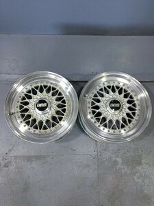 BBS RS003 16インチアルミホイール(W6E079)16x7J オフセット25 4穴 4H PCD100 ハブ57 BMW 30 ゴルフ2 ロードスター シビック MINI