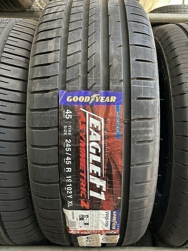 ★保管袋付★(4G516) 245/45R19 102Y XL GOODYEAR EAGLE F1 ASYMMETRIC 2 2016年式 1本 夏タイヤ 送料無料