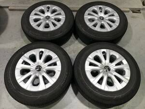 ★保管袋付★(WS5E001)TOYOTA純正(プリウス)アルミ 15x6.5J 5穴 100 + BRIDGESTONE ECOPIA EP150 195/65R15 91S 2020年 夏タイヤ 送料無料