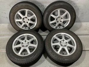 ★保管袋付★(WT3H005) SAA 15×6J 5穴 100 + BRIDGESTONE BLIZZAK VRX2 195/65R15 91Q スタッドレス 冬