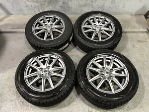 ★保管袋付★(WW5K001)SEIN 14x5.5J 4穴 100 + DUNLOP WINTERMAXX WM01 175/65R14 82Q 2018年 スタッドレス 冬タイヤ 送料無料