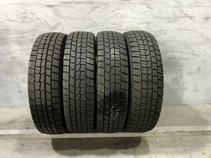 ★保管袋付★(PW5L088)バリ山 165/70R14 81Q DUNLOP WINTER MAXX WM02 2019年 4本 スタッドレスタイヤ 送料無料