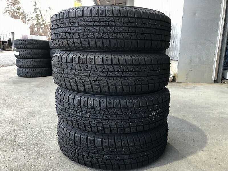 ★保管袋付★バリ山イボ付き(PW5L024) 155/65R13 73Q YOKOHAMA iceGUARD iG50PLUS 2018年 4本 スタッドレスタイヤ 送料無料