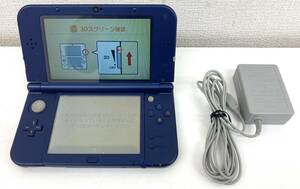 5-38【中古品】NEW Nintendo 3DSLL RED-001 ニュー ニンテンドウ メタリックブルー 任天堂