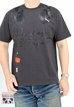 ヘッドフォンパンダ半袖Tシャツ◆PANDIESTA JAPAN チャコールXLサイズ 554356 パンディエスタジャパン ユニセックス_画像1