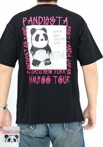 バンブーツアー半袖ポケットTシャツ◆PANDIESTA JAPAN ブラックXXLサイズ 554324 パンディエスタジャパン パンダ ユニセックス