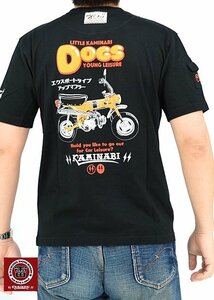 ドッグス半袖Tシャツ◆カミナリ ブラックXXLサイズ 2限定解除 KMT-235 エフ商会 efu 雷 ダックス ホンダ バイク 二輪