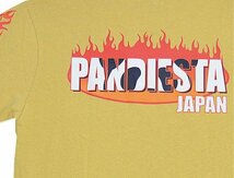 ファイヤーパターン半袖Tシャツ◆PANDIESTA JAPAN マスタードMサイズ 554353 パンディエスタジャパン パンダ_画像4