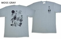 喜人10周年半袖Tシャツ◆喜人 モスグレーXLサイズ KJ-42006 和柄 和風 きじん アニバーサリー 限定_画像1