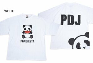 スイカ大好きパンダさんBIG Tee◆PANDIESTA JAPAN ホワイトMサイズ 554107 パンディエスタジャパン ゆったりめ オーバーサイズ