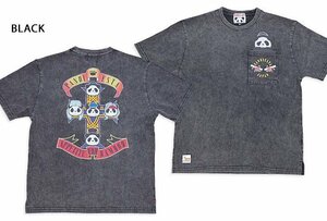 Welcome to the PANDA パウダー加工半袖Tシャツ◆PANDIESTA JAPAN ブラックXXLサイズ 554360 パンディエスタジャパン パンダ