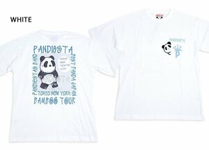 バンブーツアー半袖ポケットTシャツ◆PANDIESTA JAPAN ホワイトXXLサイズ 554324 パンディエスタジャパン パンダ ユニセックス