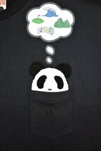 ホビー＆プレイパンダ半袖Tシャツ◆PANDIESTA JAPAN ブラックXLサイズ 554323 パンディエスタジャパン サガラ刺繍_画像3