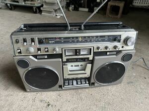 #1 AIWA radio-cassette Showa Retro Vintage radio-cassette radio cassette recorder RECORDER Aiwa CS-80 present condition 