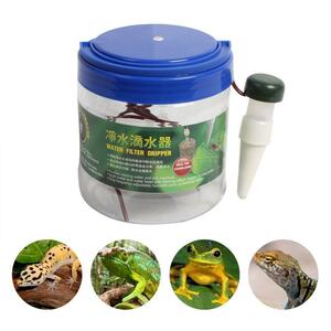 LDL2595# reptiles drinking water filter water dispenser humidifier lizard chameleon frog 