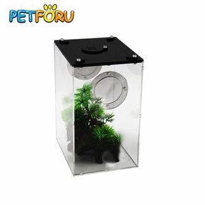 LDL541# acrylic fiber reptiles supply box crawler pet supply container cage box terrarium 