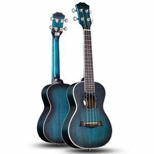 LDL759# ukulele concert ukulele 23 -inch 4 string guitar Hawaiian mahogany blue stringed instruments Mini guitar 