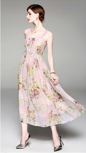 LGH443#新品 上品 エレガント シフォン チュールレース 花柄 結婚式 ドレス ロングワンピース 「S～ＸＬ」